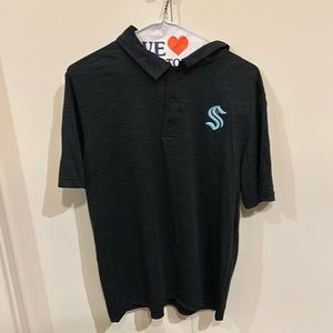 NWT Official NHL Kraken Polo Shirt **GREAT HOLIDAY GIFT**